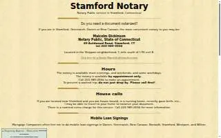 Stamford Notary website