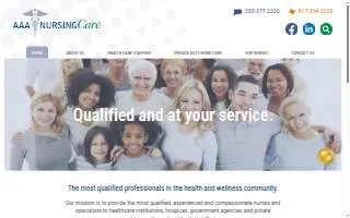 AAA Nursing Care LLC website