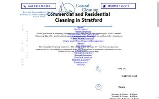 Coastal Cleaning of Stratford website