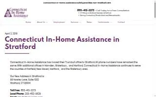 Connecticut In-Home Assistance website