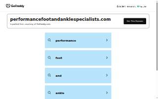 Performance Foot & Ankle Specialists, LLC