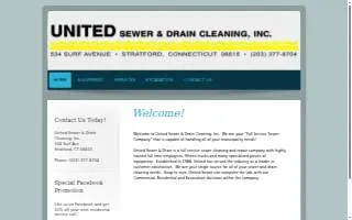 United Sewer & Drain Cleaning website