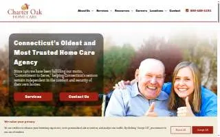 Charter Oak Home Care website