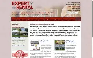 Expert Rental (formerly Taylor Rental) website