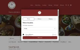 Pizzeria Marzano website