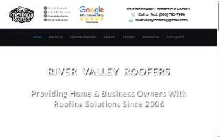 River Valley Roofers LLC website