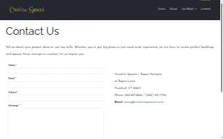 Creative Spaces website