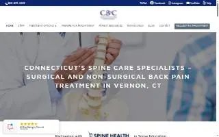 Connecticut Back Center website