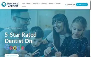 Dental Arts of Vernon website
