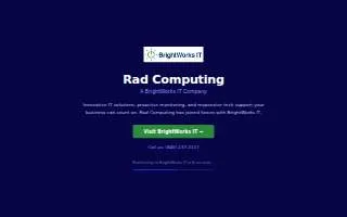 RAD Computing website