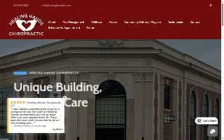 Healing Hands Chiropractic, llc website