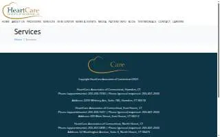 HeartCare Associates of Connecticut website