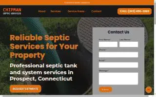 Chipman Septic Services of Waterbury website