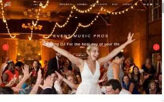 Event Music Pros of Waterbury website