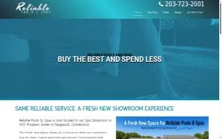 Reliable Pools & Spas website
