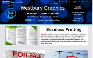 Westbury Graphics website