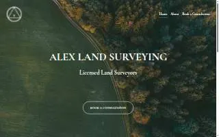 Alex Land Surveying website