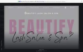 Beautify Lash Salon & Spa LLC website