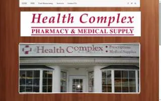 Health Complex Pharmacy website