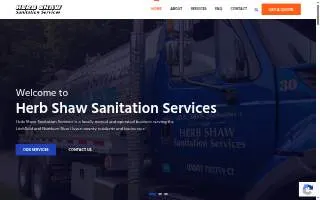 Herb Shaw Sanitation Services website