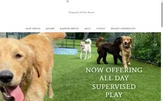 Magnolia Hill Pet Resort website