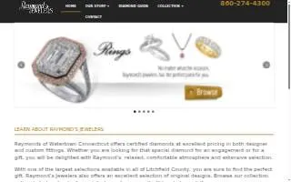Raymond's Jewelers website