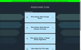 Rise & Shine Nursery School website