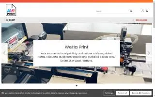 WeHa Print website