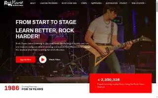Rock House School of Music website