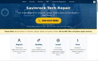 Savin Rock Tech Repair of West Haven website