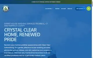 Clear View Softwashing of Westport website