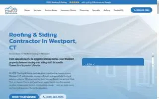 CMW Roofing & Siding - Westport website