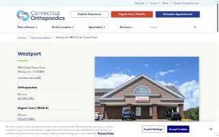 Connecticut Orthopaedics of Westport website