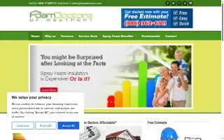 Foam Doctors of Westport - Spray Foam Insulation (White Plains, Stamford and Westport) website