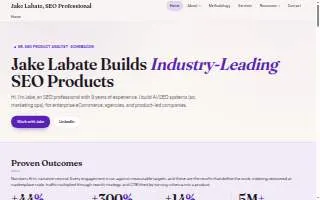 Jake Labate, SEO Consultant website