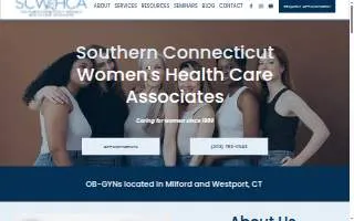 Southern Connecticut Women's Health Care Associates (SCWHCA) of Milford website