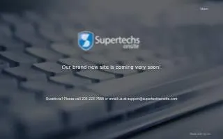 Super Techs Onsite - Westport Office MSP (Manage Service Protect Backup) website