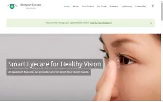 Westport Eyecare Associates website