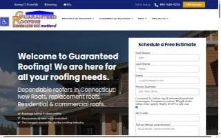 Guaranteed Roofing of Windham website