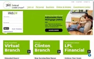 360 Federal Credit Union of Windsor website