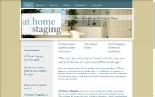 At Home Staging website