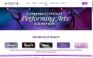 Connecticut Performing Arts Center of Windsor website