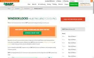 HARP Home Services - Air Conditioning, Heating, Plumbing, & Electrical of Windsor Locks website