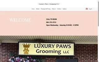 Luxury Paws Grooming LLC of Windsor Locks website