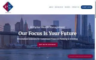 Parker Wealth Management of Windsor Locks website