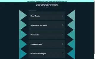 The Good Dog Spot of Windsor website