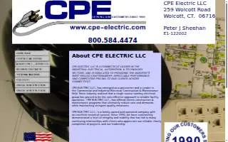CPE Electric LLC website