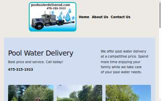 Pool Water Delivered