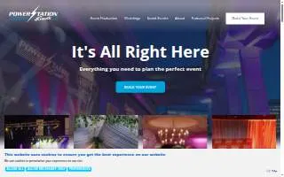 Powerstation Events website