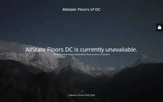 Allstate Floors of DC website